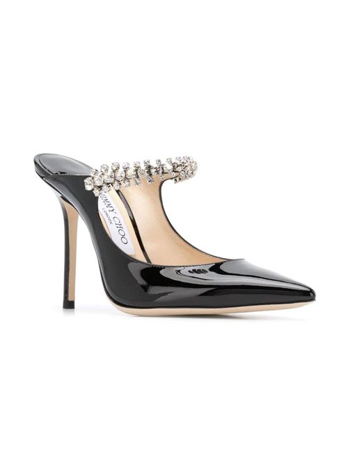 Black patent leather crystal woman pump Jimmy Choo | BING100PATBLACK